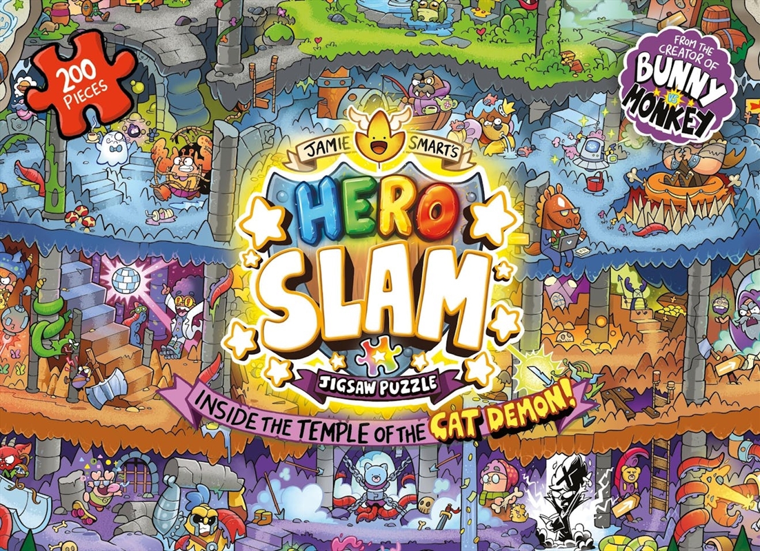 Jamie Smart's Hero Slam Jigsaw Puzzle: Inside the Temple of the Cat Demon/Product Detail/Jigsaw Puzzles