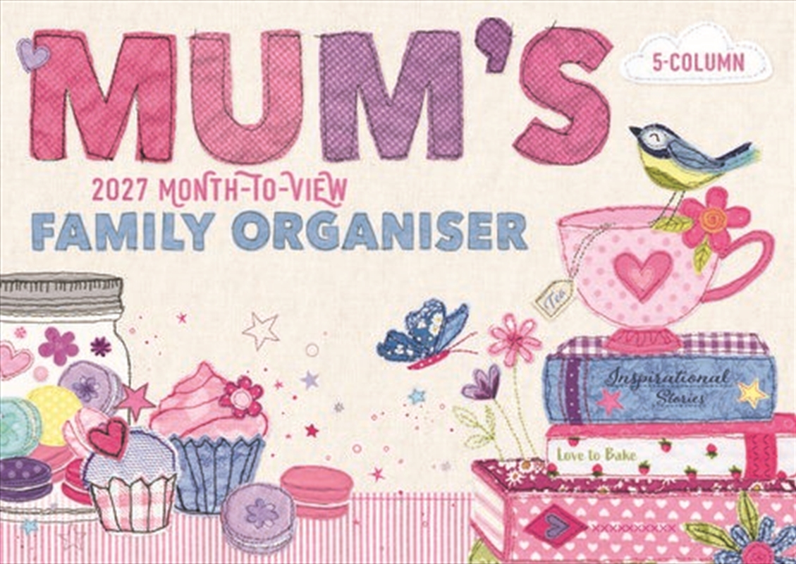 Mums Fabric & Buttons MTV Planner 2027 A4/Product Detail/Calendars & Diaries