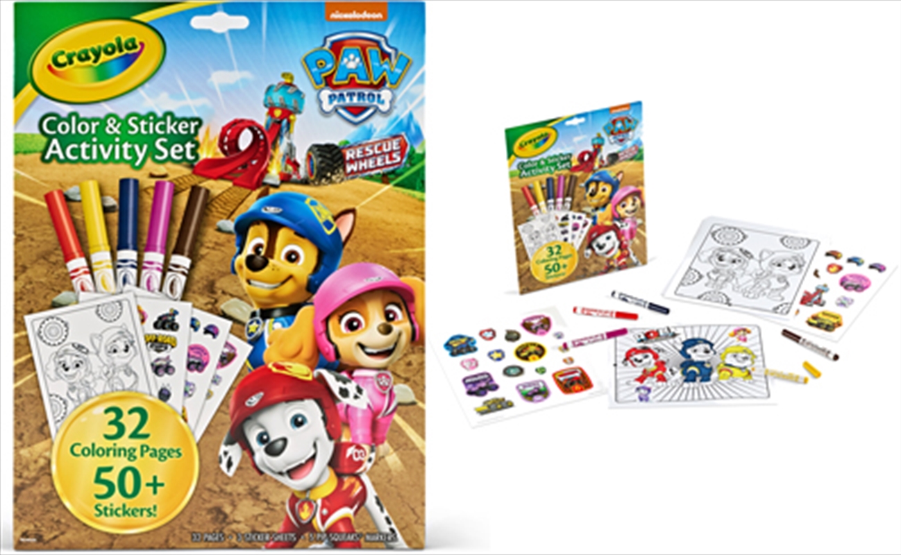 Crayola Color & Sticker Activity Set, Paw Patrol/Product Detail/Kids Activity Books