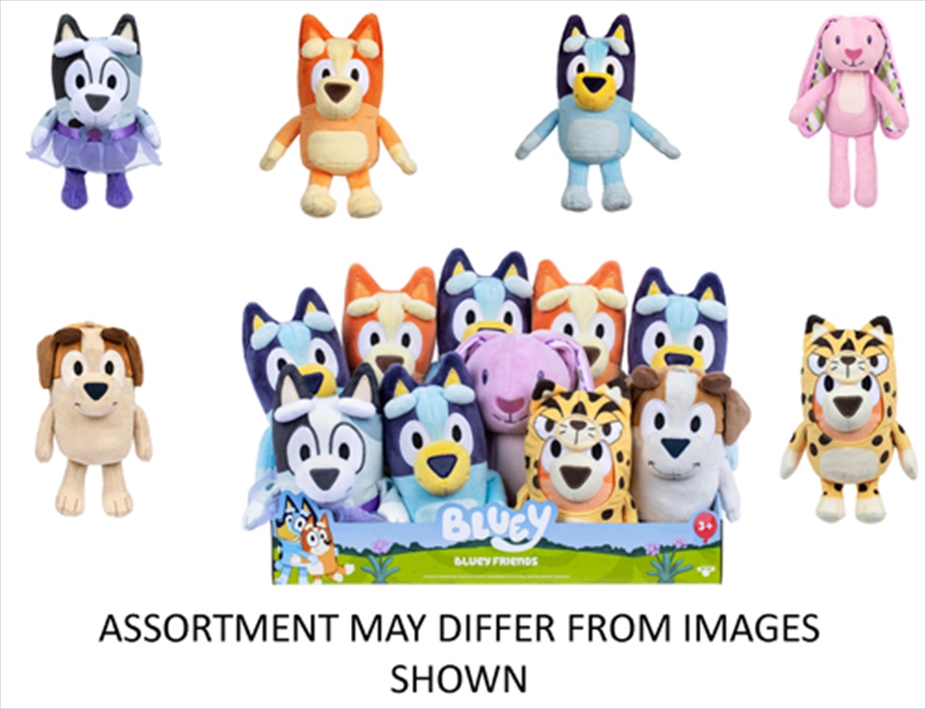 Bluey S14 Single Plush assorted - Friends  (Sent At Random)/Product Detail/Plush Toys