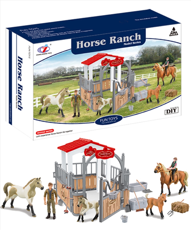 Farm Animals Horse Ranch Playset with Accessories/Product Detail/Toys