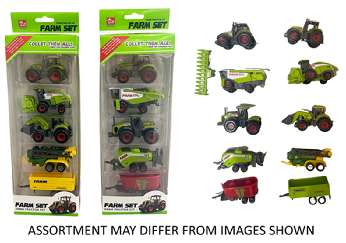 5pce Diecast Farm Vehicle Set assorted (Sent At Random)/Product Detail/Toys