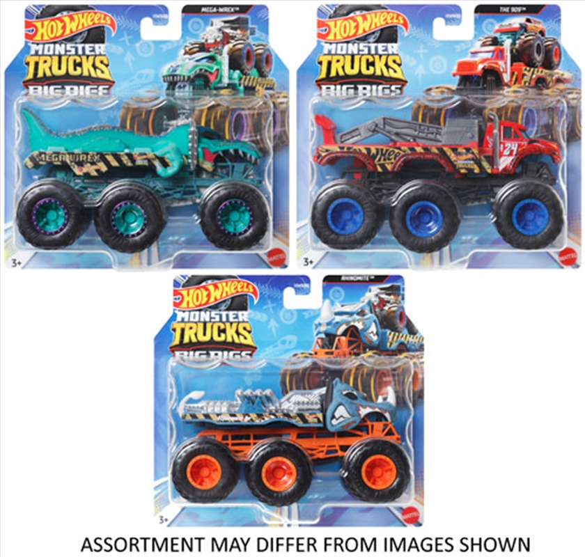 Hot Wheels Monster Trucks Big Rigs assorted  (Sent At Random)/Product Detail/Toys