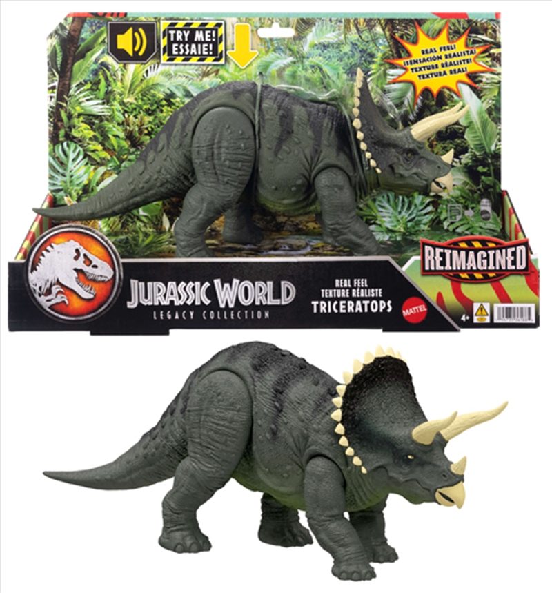 Jurassic World Reimagined Real Feel Triceratops/Product Detail/Toys