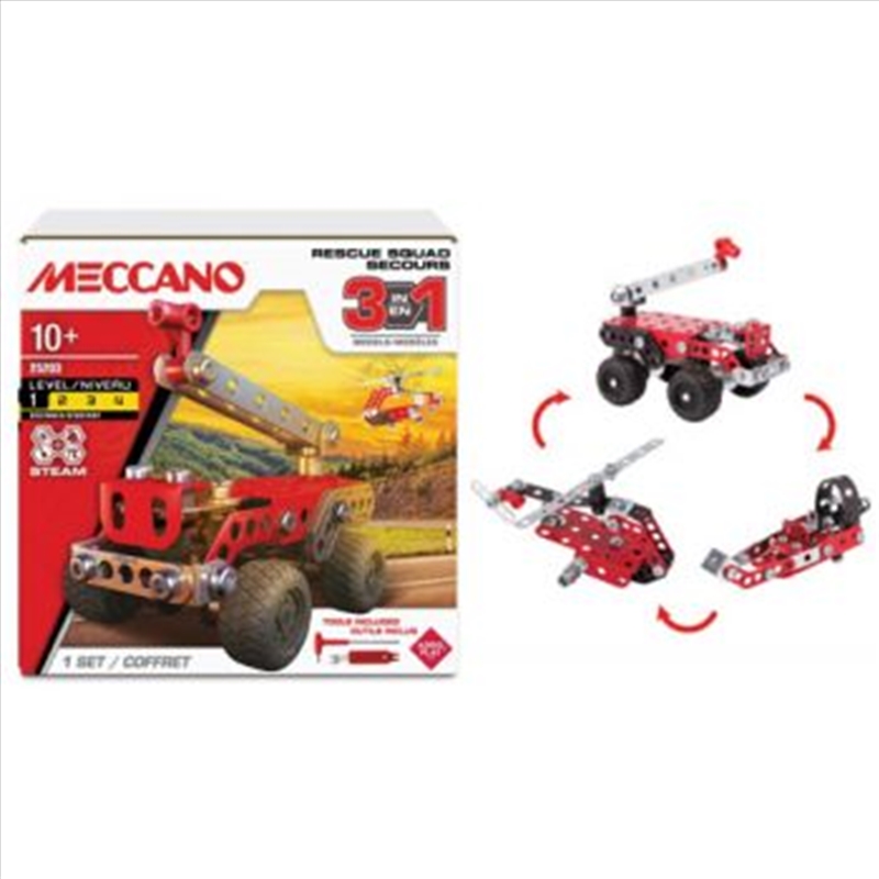 Meccano Masters 3 Multi Model Set - Rescue Squad/Product Detail/Toys