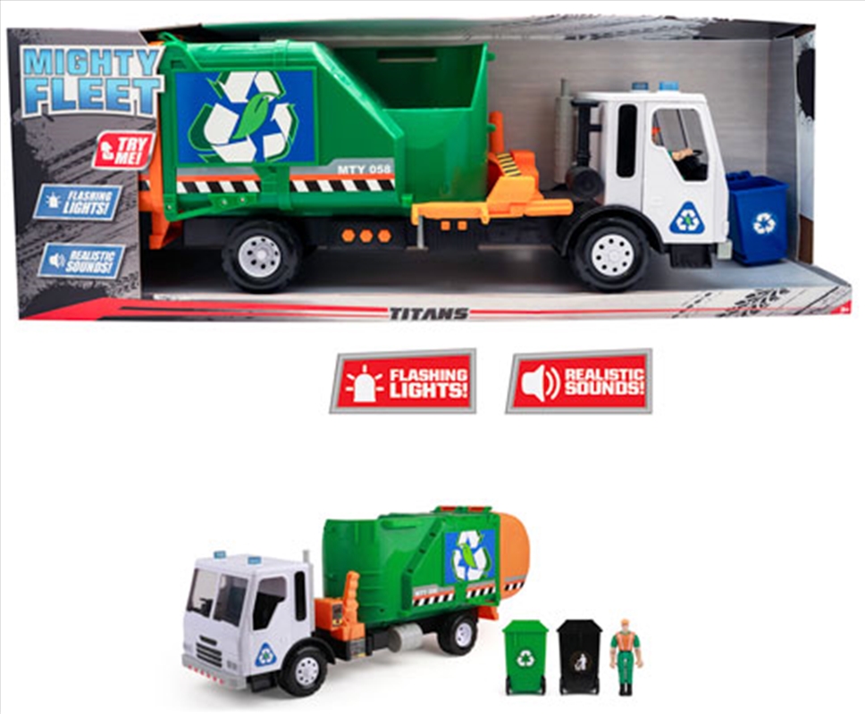 Mighty Fleet Titans Go Green Garbage Truck/Product Detail/Toys