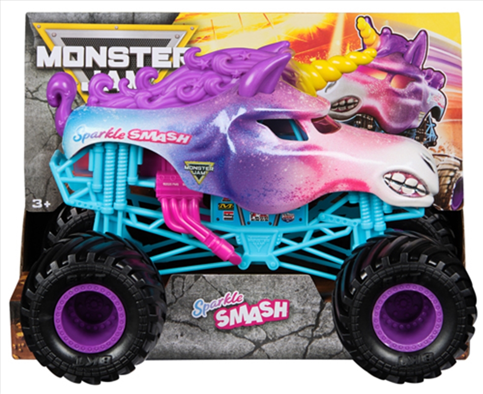 Monster Jam 1:24 Sparkle Smash Diecast Truck/Product Detail/Toys