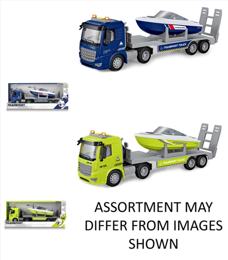Transporter with Boat 42cm with Lights & Sounds assorted (Sent At Random)/Product Detail/Toys