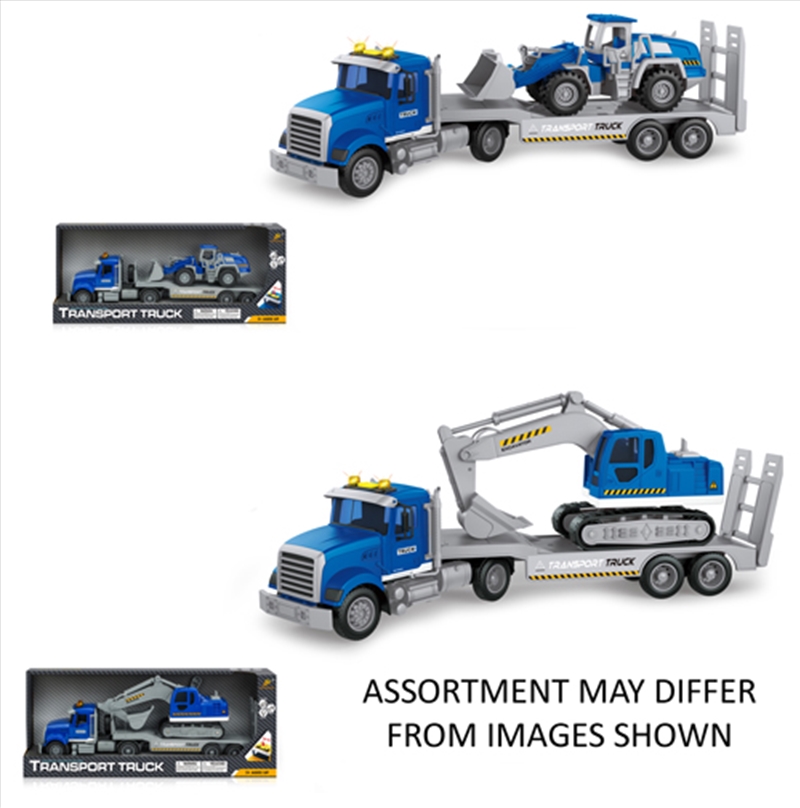 Truck Transporter 45cm & Vehicle with Lights & Sounds assorted (Sent At Random)/Product Detail/Toys