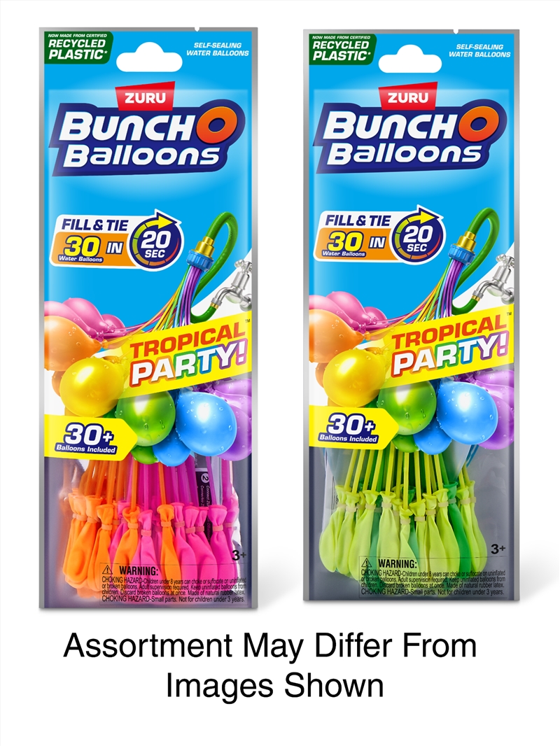 Zuru Bunch O Balloons Tropical Party 1pk   (Sent At Random)/Product Detail/Toys
