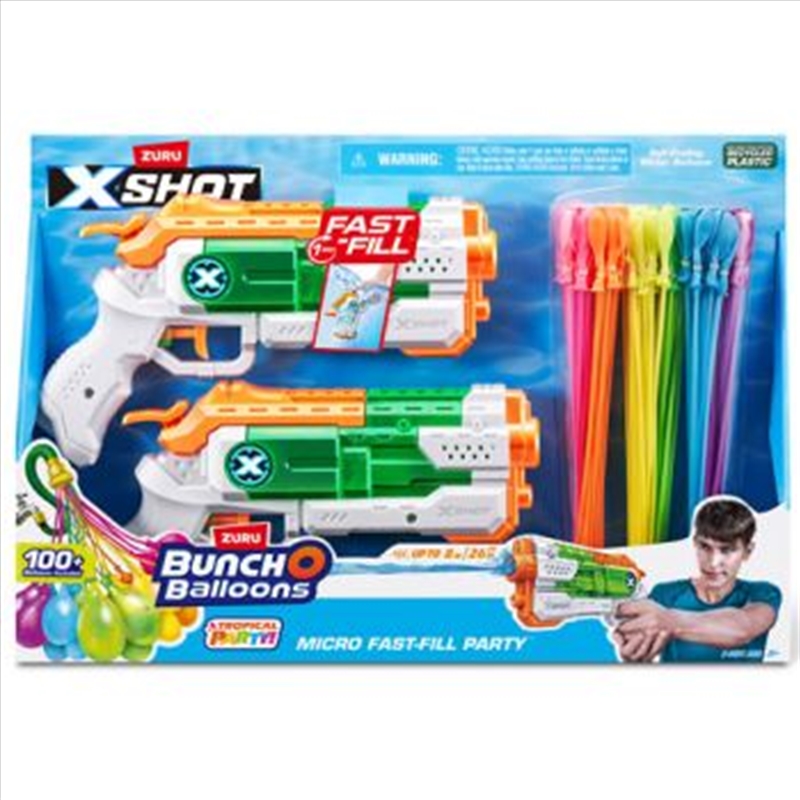 Zuru Xshot Fast Fill Micro Fast Fill 2 Pack with 3pk Bunch o Balloons/Product Detail/Toys