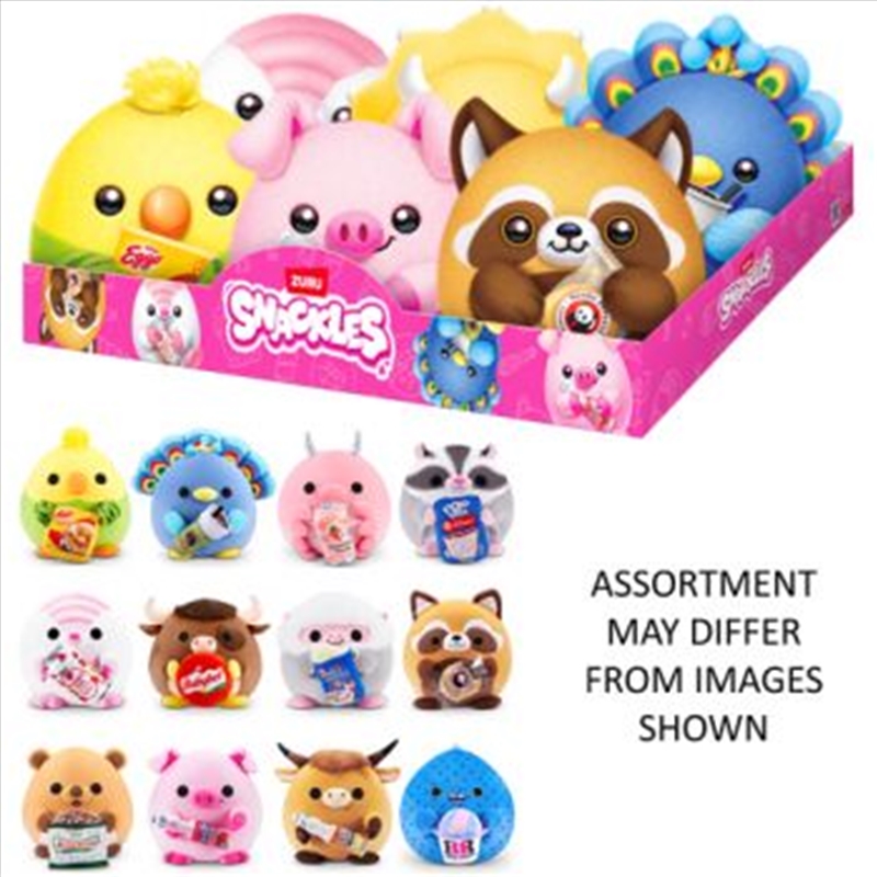 ZURU Snackles Core Licensed Plush 8" WAVE 3 assorted (Sent At Random)/Product Detail/Toys