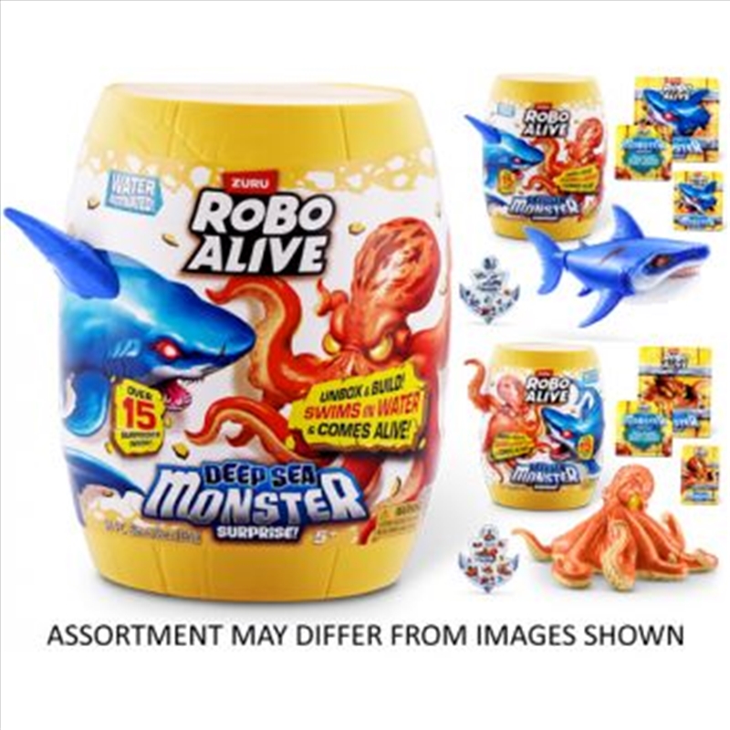Zuru Robo Alive Deep Sea Monster Surprise assorted  (Sent At Random)/Product Detail/Toys
