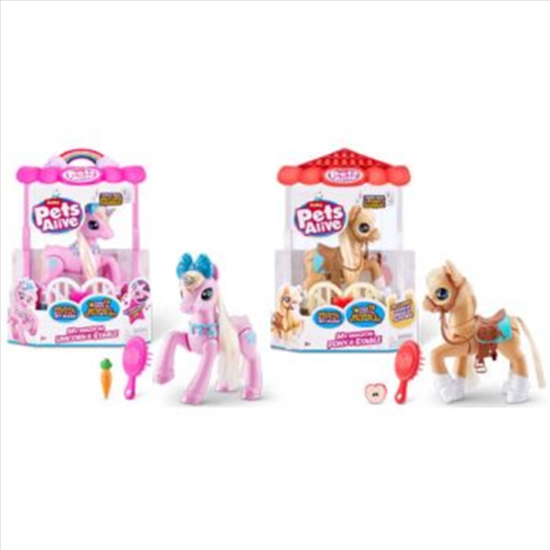 ZURU Pet's Alive Unicorn & Pony Playset assorted  (Sent At Random)/Product Detail/Toys