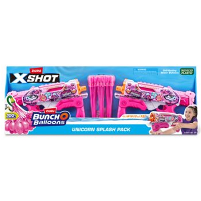 Zuru Xshot Unicorn Hyperload Fast Fill 2 Pack with 3pk of Bunch o Balloons/Product Detail/Toys