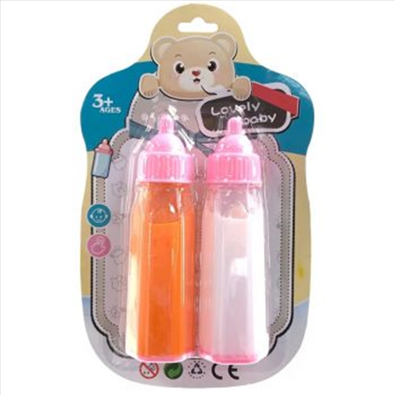Doll Baby Drink Bottles 2pk Milk & Juice/Product Detail/Toys