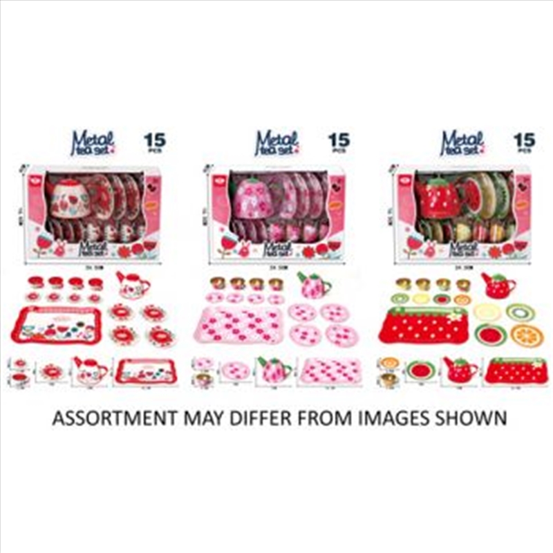 Metal Tea Set 15pc assorted (Sent At Random)/Product Detail/Toys