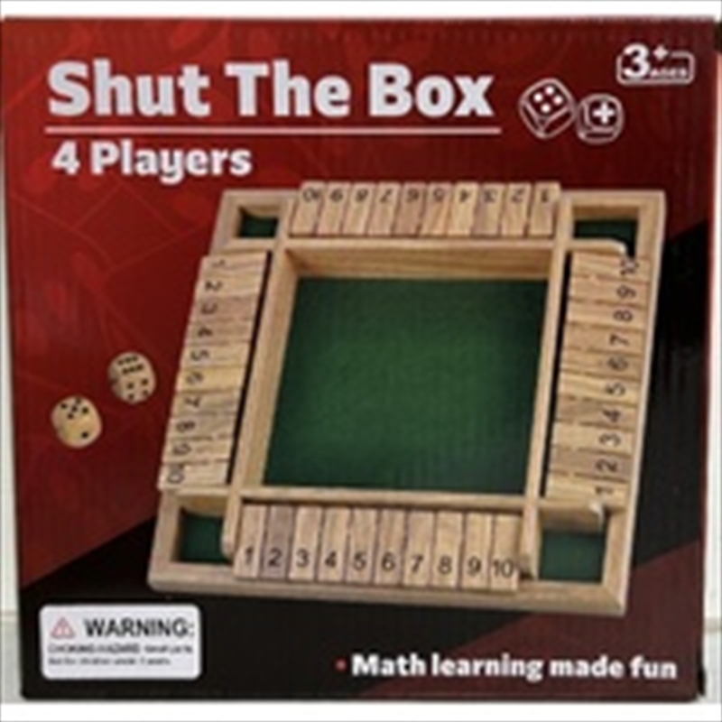 Wooden Shut The Box 4 Player Game/Product Detail/Board Games