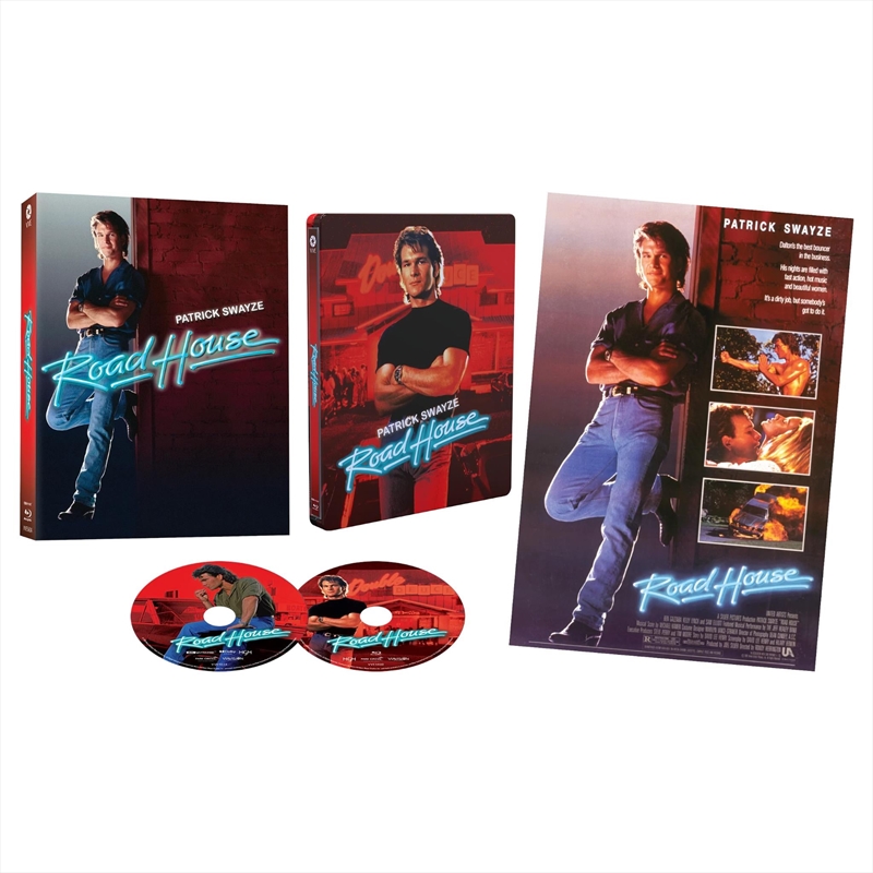 Road House - Limited Edition  Blu-ray + UHD - Steelbook In Hardcase + Poster/Product Detail/Drama
