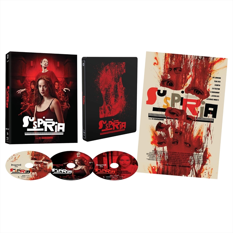 Suspiria  Blu-ray + UHD - Imprint Collection #356 Steelbook + Poster In Limited Edition Lenticular/Product Detail/Thriller