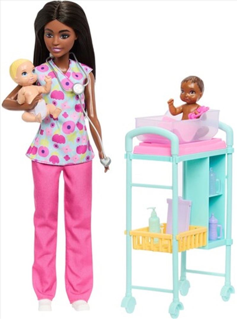 Barbie Careers Baby Doctor Playset With 3 Dolls, Black/Product Detail/Toys