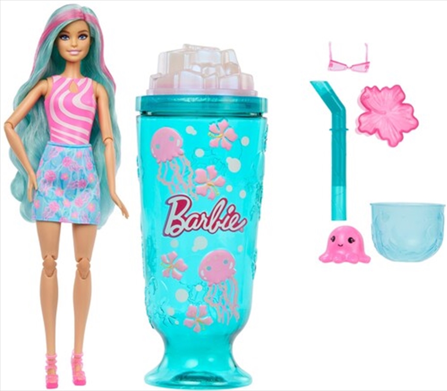Barbie Pop Reveal Sea Slushy Series Jellyfish Doll, Pet & Accessories (One Random Barbie Pop! Reveal/Product Detail/Toys