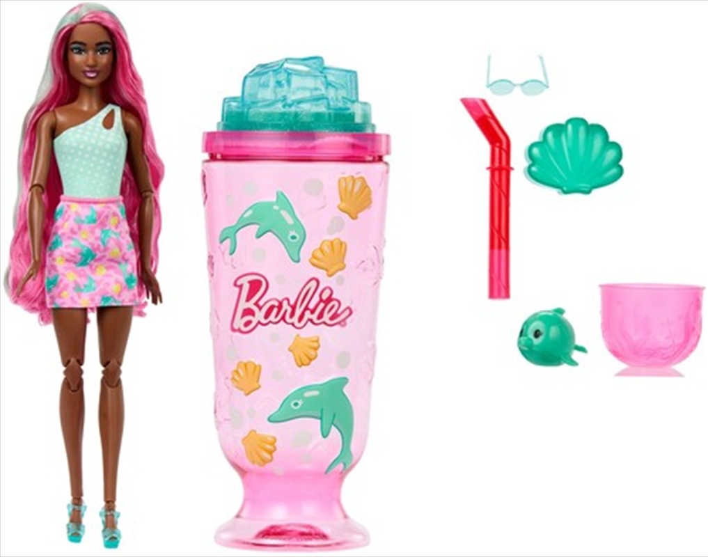 Barbie Pop Reveal Sea Slushy Series Dolphin Doll, Pet & Accessories (One Random Barbie Pop! Reveal p/Product Detail/Toys