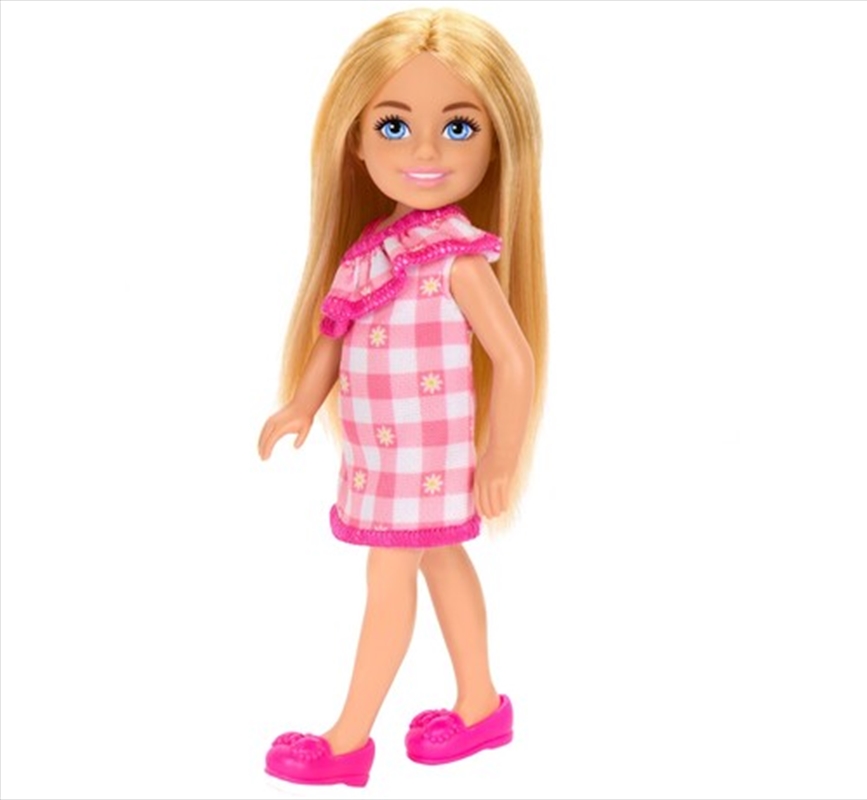 Barbie Chelsea Small Doll with Removable Checked Dress With Blonde Hair/Product Detail/Toys