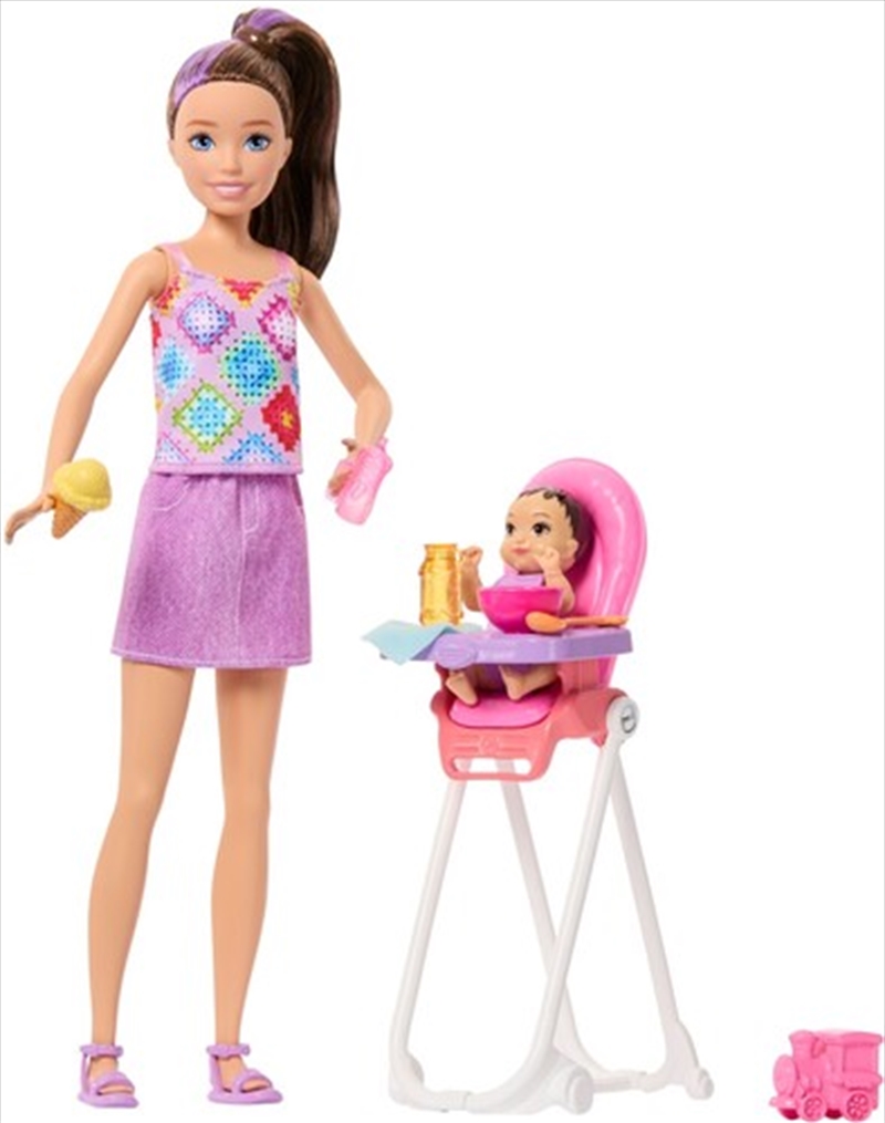 Barbie Skipper Babysitters Inc. Playset with 2 Dolls & High Chair/Product Detail/Toys