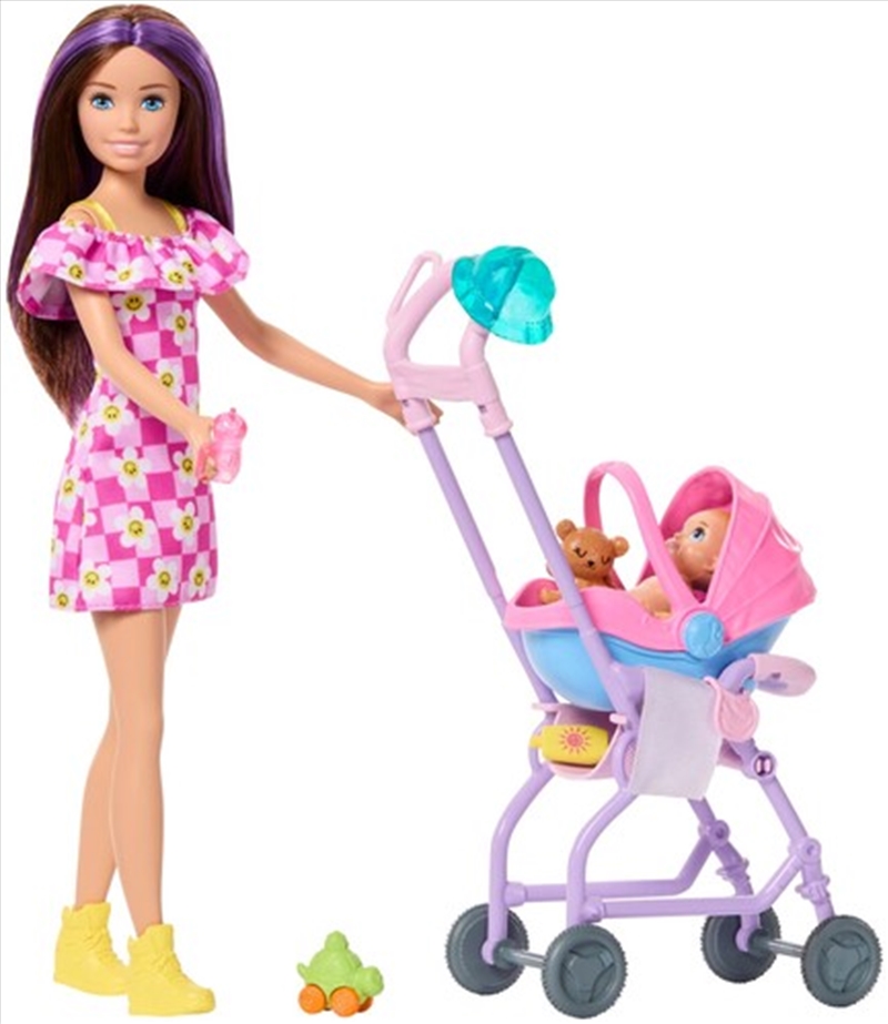 Barbie Skipper Babysitters Inc. Playset with 2 Dolls & Stroller, Brunette/Product Detail/Toys