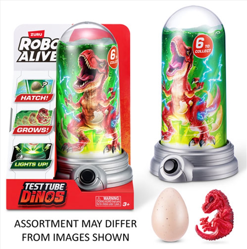 ZURU Robo Alive Test Tube Dinos Assorted (Sent At Random)/Product Detail/Toys