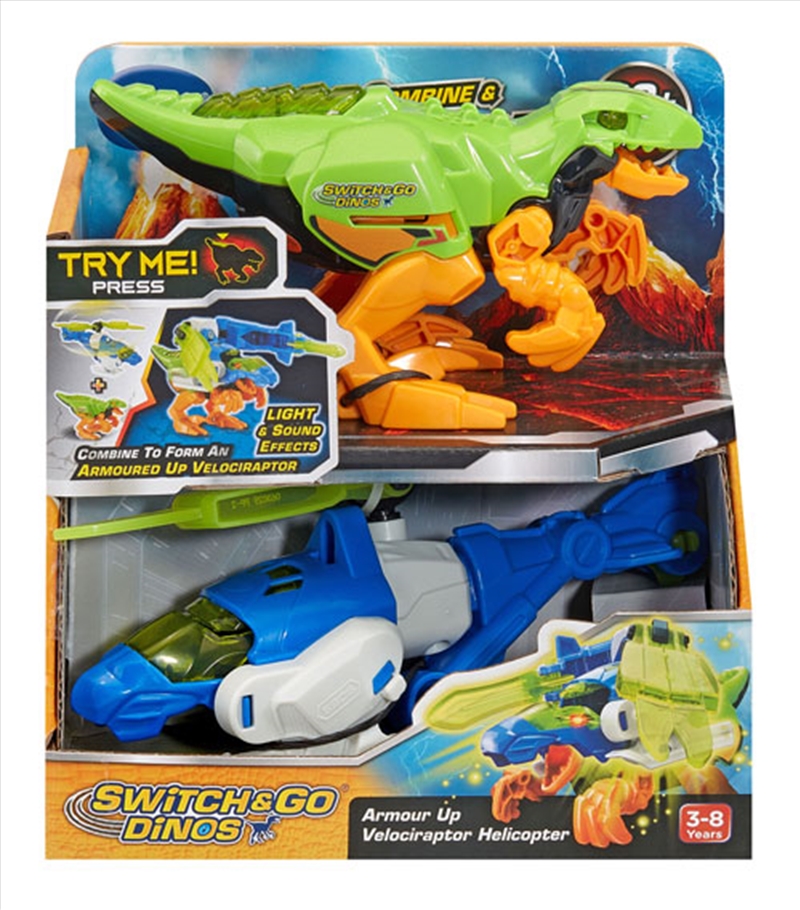 Vtech Switch & Go Dinos Power Up Velociraptor Helicopter/Product Detail/Toys