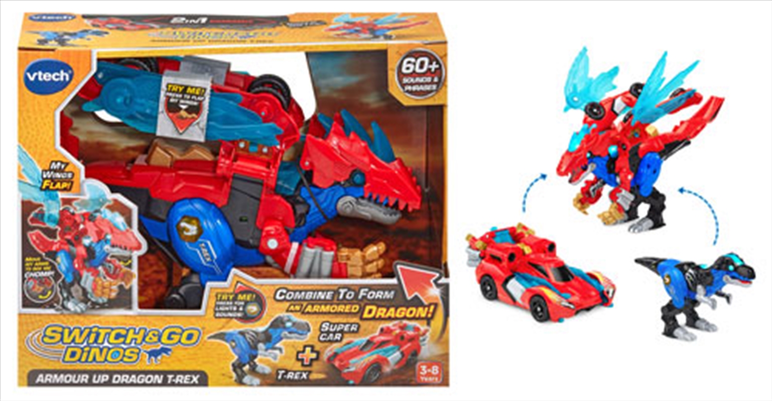 Vtech Switch & Go Dinos Armour Up Dragon T-Rex/Product Detail/Toys