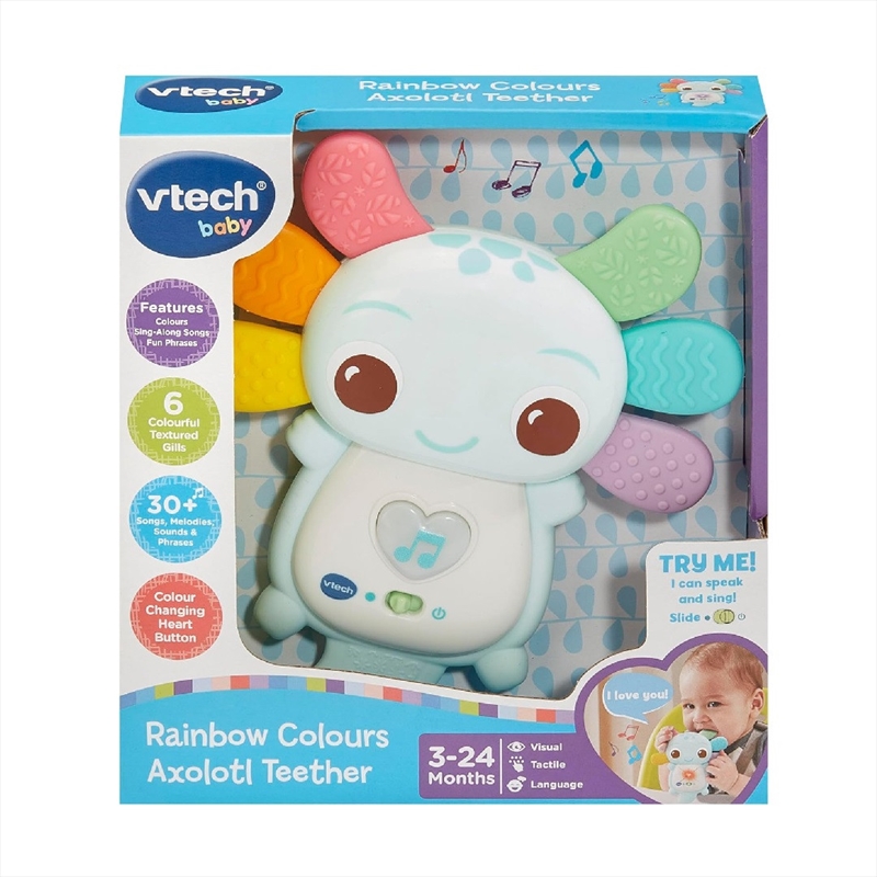 Vtech Rainbow Colours Axolotl Teether - Blue/Product Detail/Toys