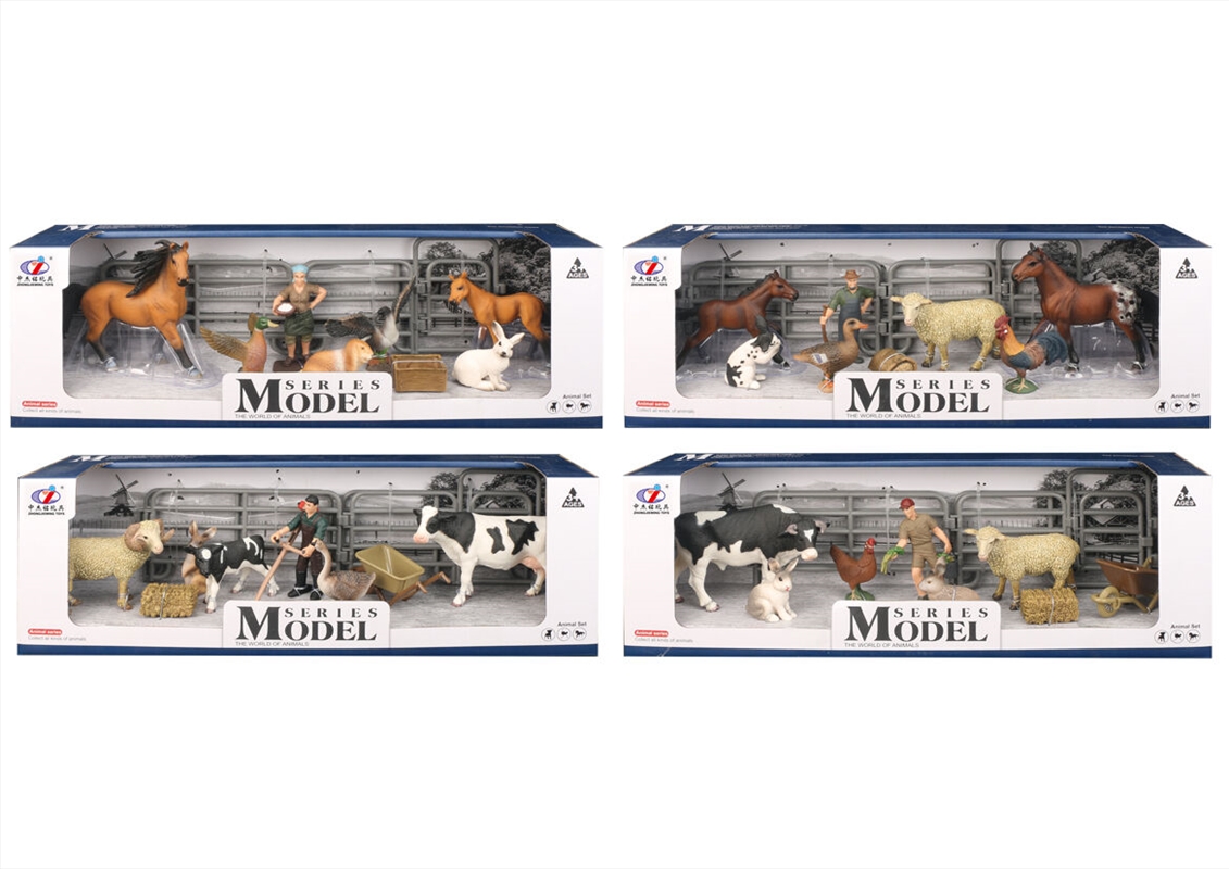 Farm Animals Various with Figure and Accessories 4 assorted (Sent At Random)/Product Detail/Toys