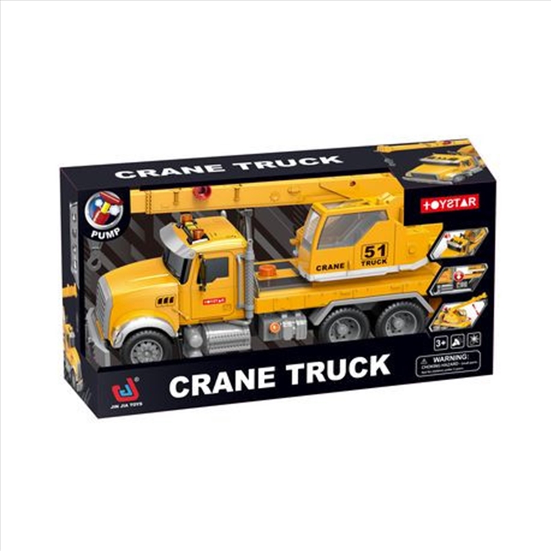 Crane Truck Pump Up Action 33cm Friction with Light and Sound/Product Detail/Toys