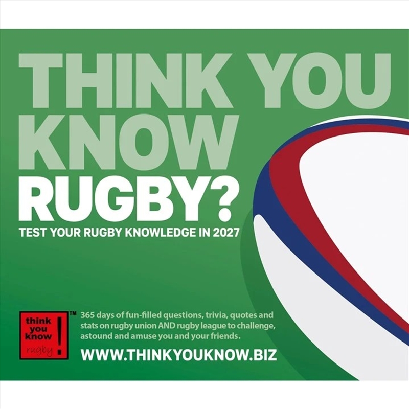 Think You Know Rugby Box/Product Detail/Calendars & Diaries
