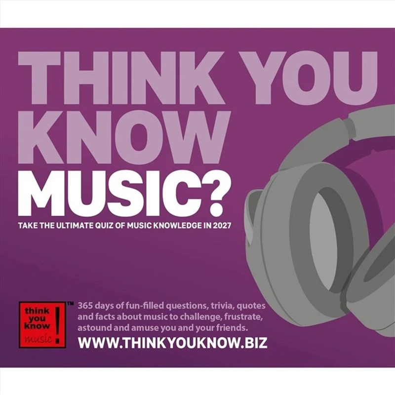 Think You Know Music Box/Product Detail/Calendars & Diaries