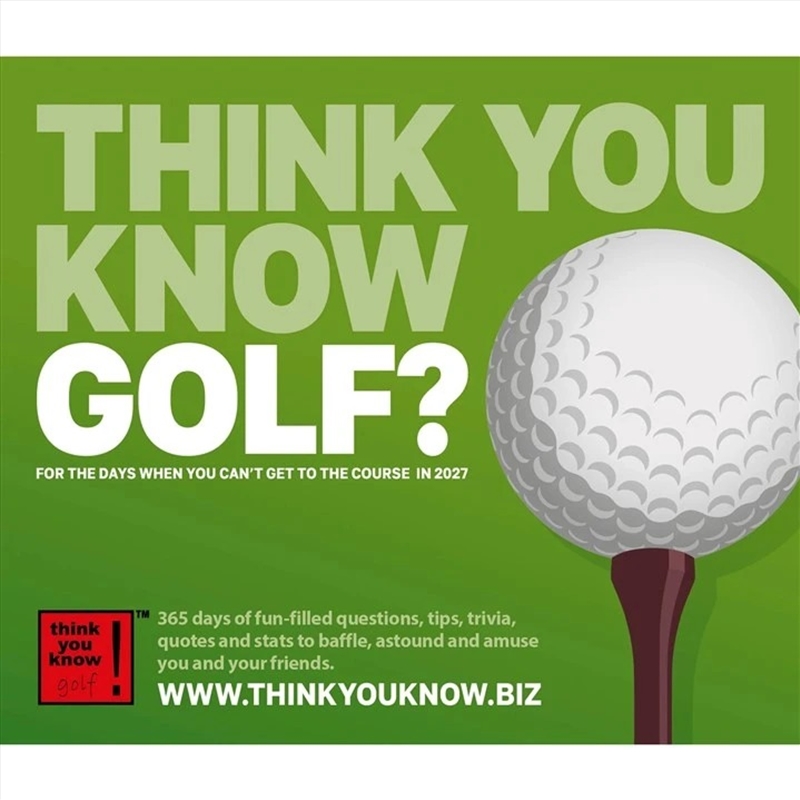 Think You Know Golf Box/Product Detail/Calendars & Diaries