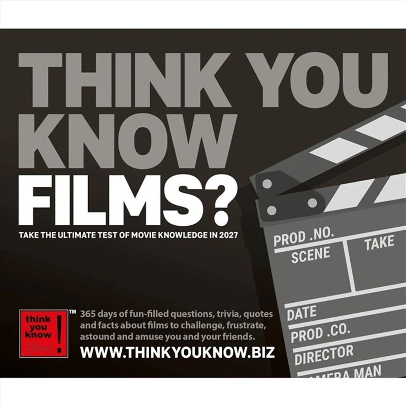 Think You Know Films Box/Product Detail/Calendars & Diaries