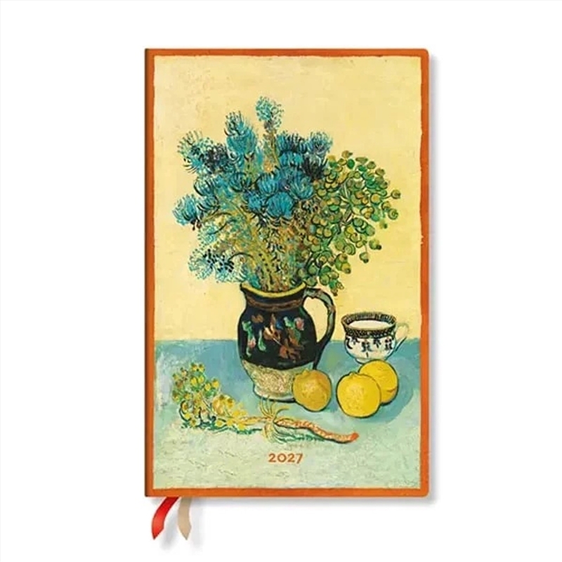 2027 Van Gogh S Still Life Maxi 12-Month Hardcover Dayplanner Elastic Band Closure Horizontal/Product Detail/Calendars & Diaries