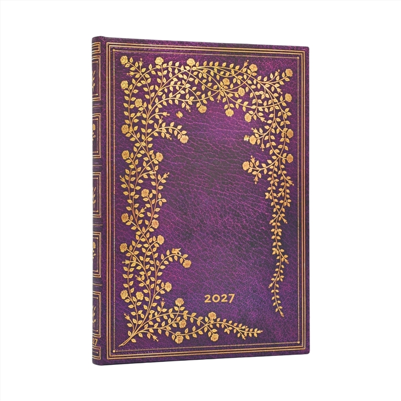 2027 New York Rose Gilded Age Midi 12-Month Hardcover Dayplanner Elastic Band Closure Horizontal/Product Detail/Calendars & Diaries