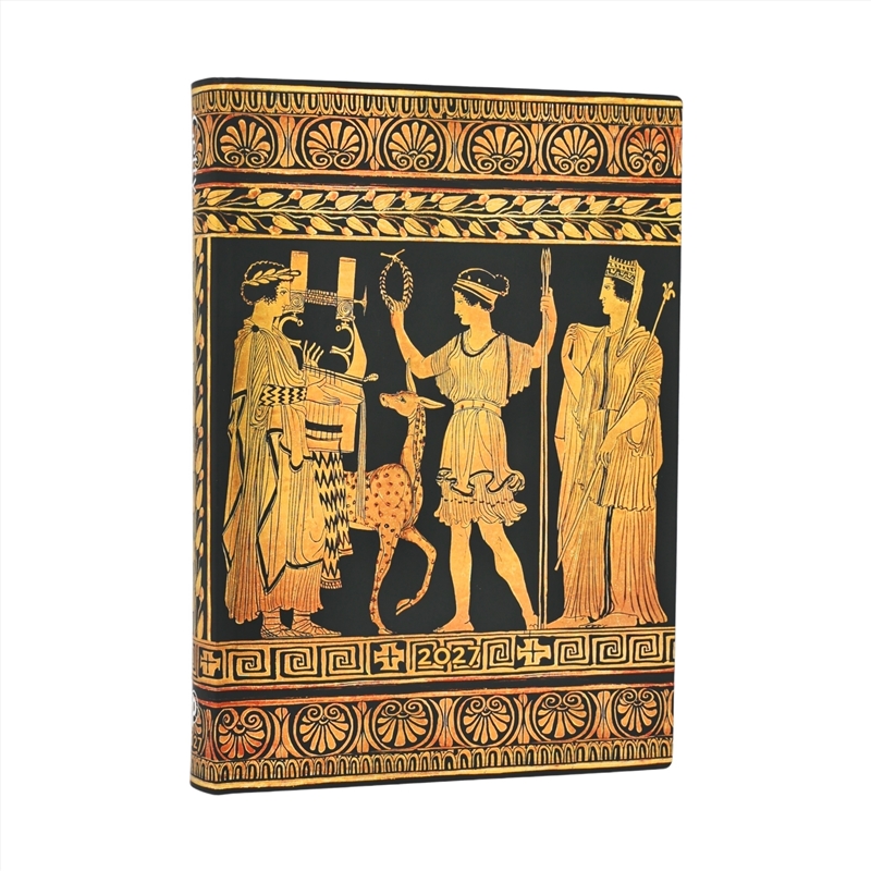 2027 Gathering Of Deities Ancient Greek Pottery Midi 12-Month Softcover Dayplanner Elastic Band Clos/Product Detail/Calendars & Diaries