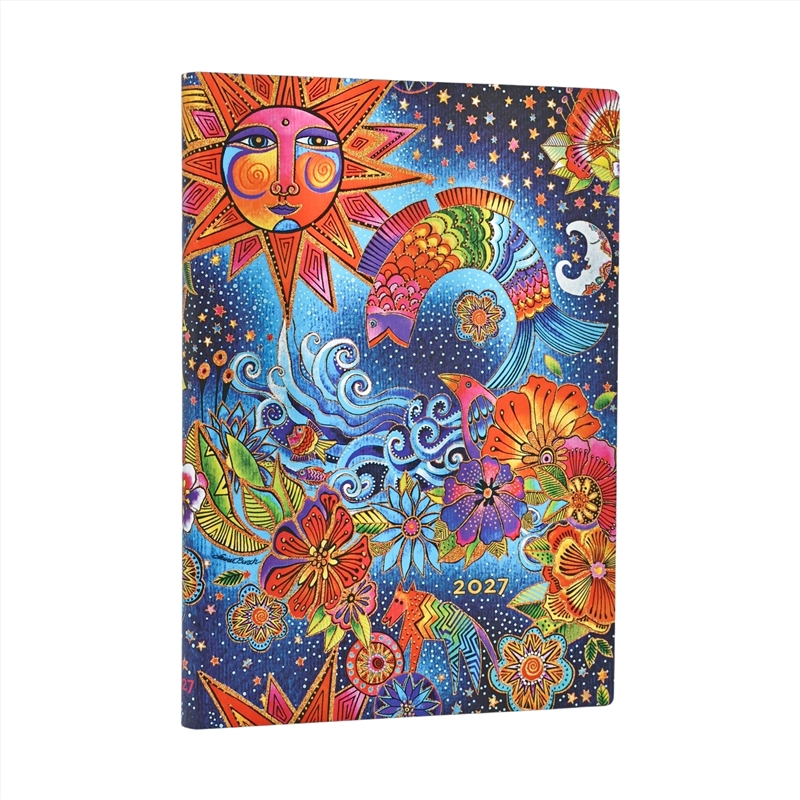 2027 Celestial Magic Whimsical Creations Midi 12-Month Softcover Dayplanner Elastic Band Closure Ver/Product Detail/Calendars & Diaries