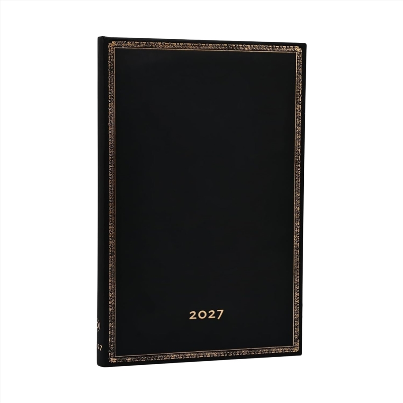 2027 Black Edition Maxi 12-Month Hardcover Dayplanner Elastic Band Closure Horizontal/Product Detail/Calendars & Diaries