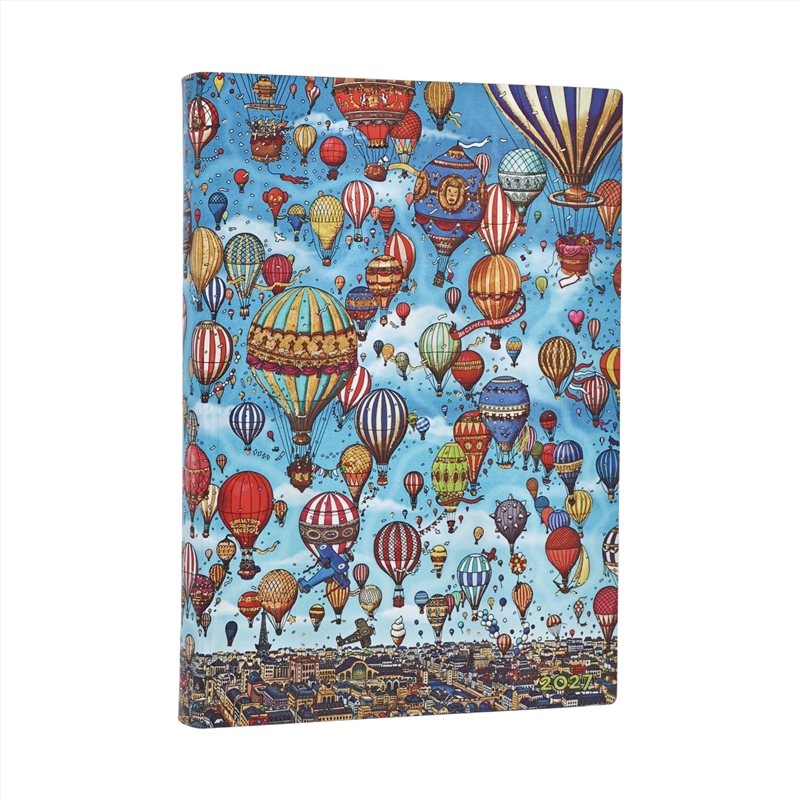 2027 Balloon Festival Pierre The Maze Detective Midi 12-Month Softcover Dayplanner Elastic Band Clos/Product Detail/Calendars & Diaries