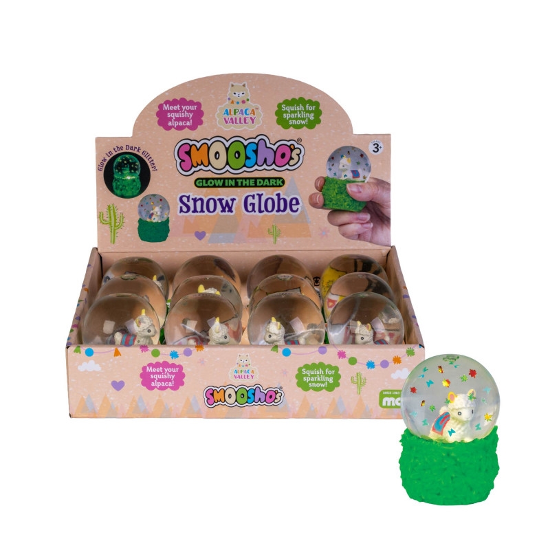 Smooshos Snow Globe Glow in the Dark Alpaca (SENT AT RANDOM)/Product Detail/Collectables