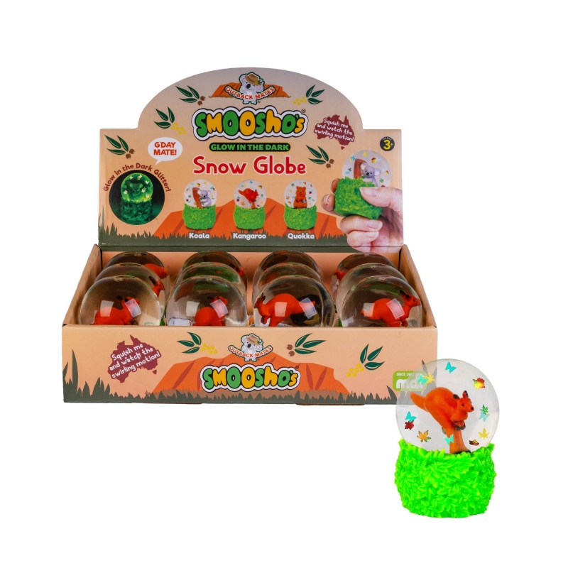 Smooshos Snow Globe Glow in the Dark Kangaroo/Product Detail/Collectables
