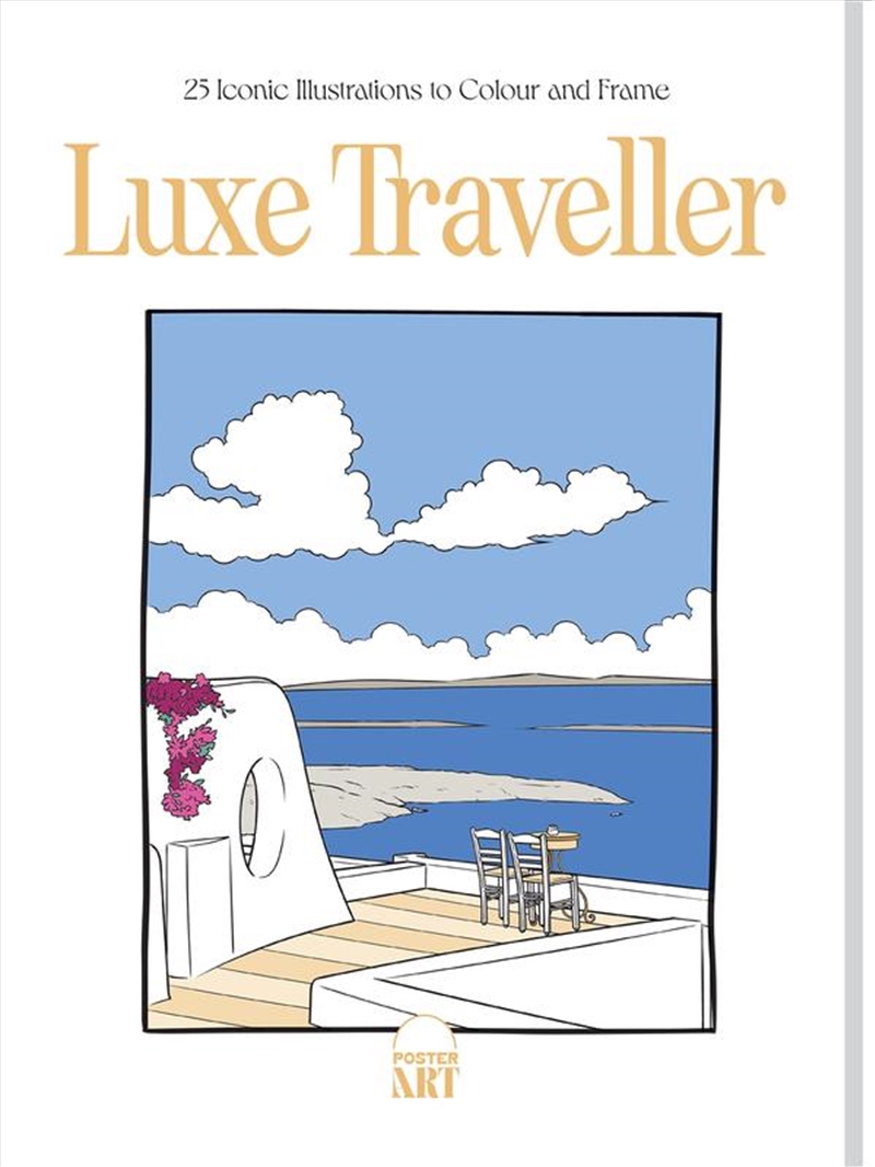 Luxe Traveller Colouring Poster Art Book/Product Detail/Adults Colouring