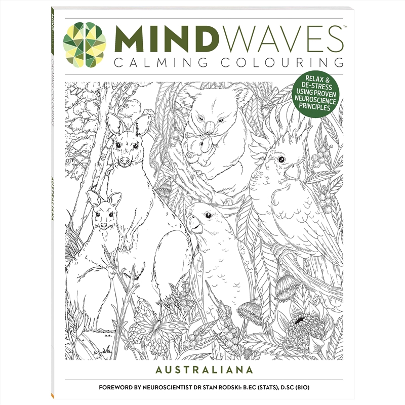 Mindwaves Calming Colouring - Australiana/Product Detail/Adults Colouring